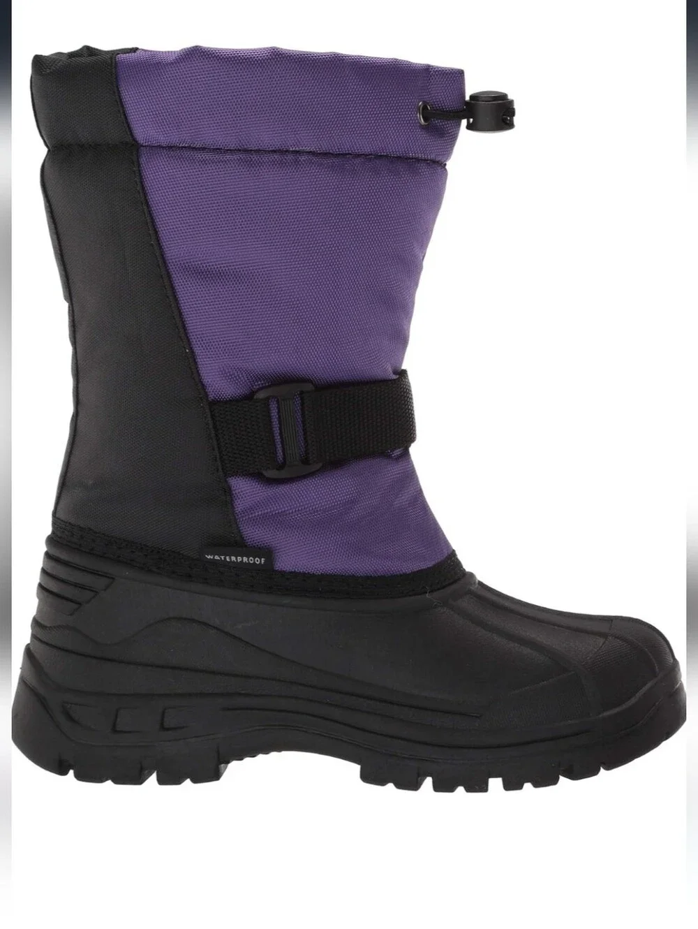 Arctix Purple and Black Kids Snow Boot with Hook-and-Loop Strap Size 12 NWT